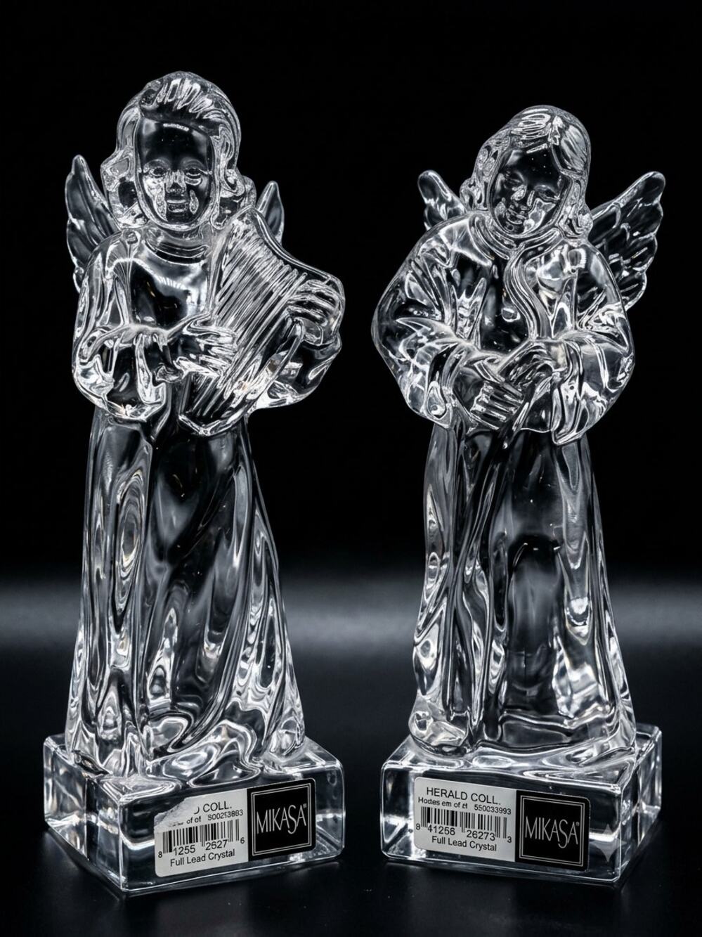 Vintage Mikasa Herald Collection Crystal Angel Figurine